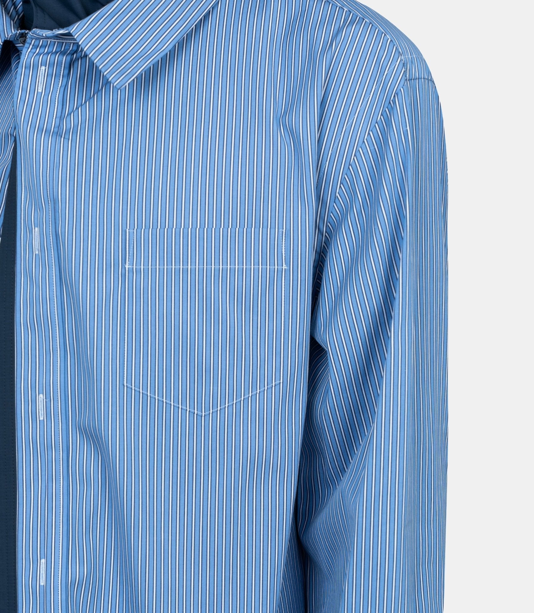 Chemise en popeline - 25 - 03778M - 421 - 2 - Sacai