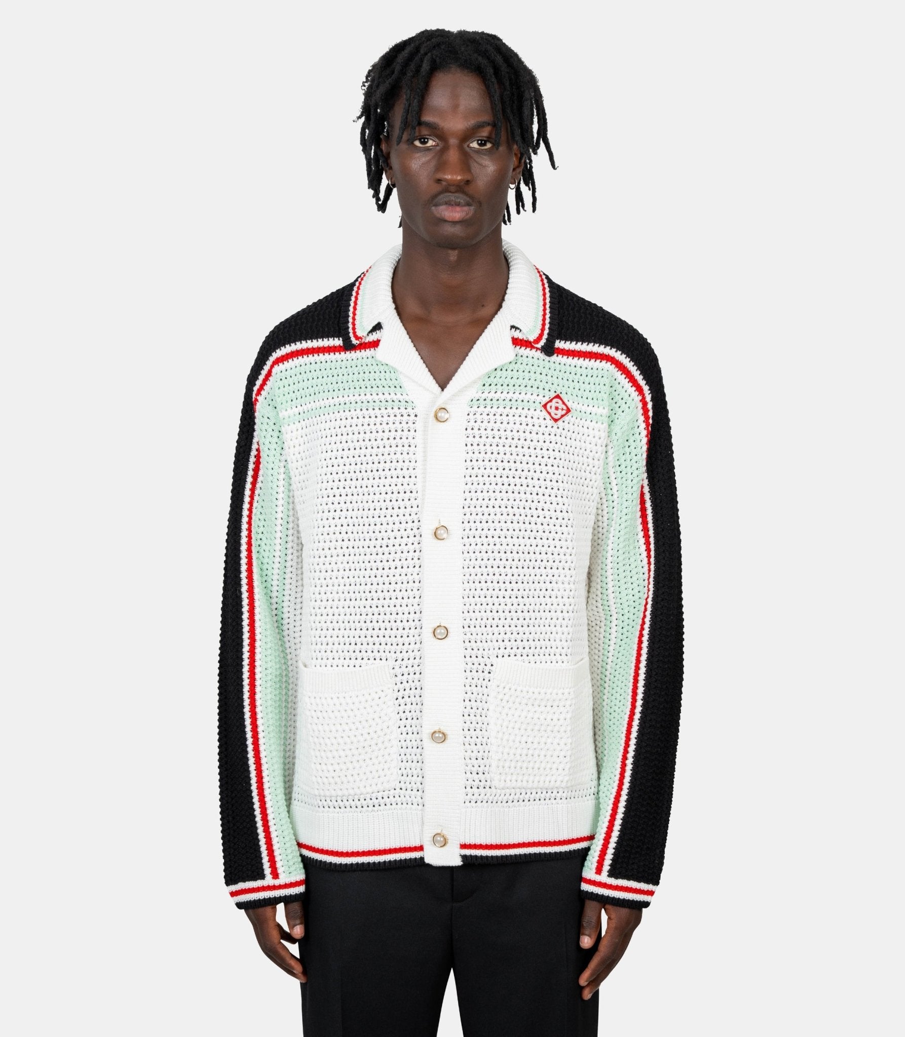 Chemise faux crochet - MPF25-KW-998-01-S - Casablanca