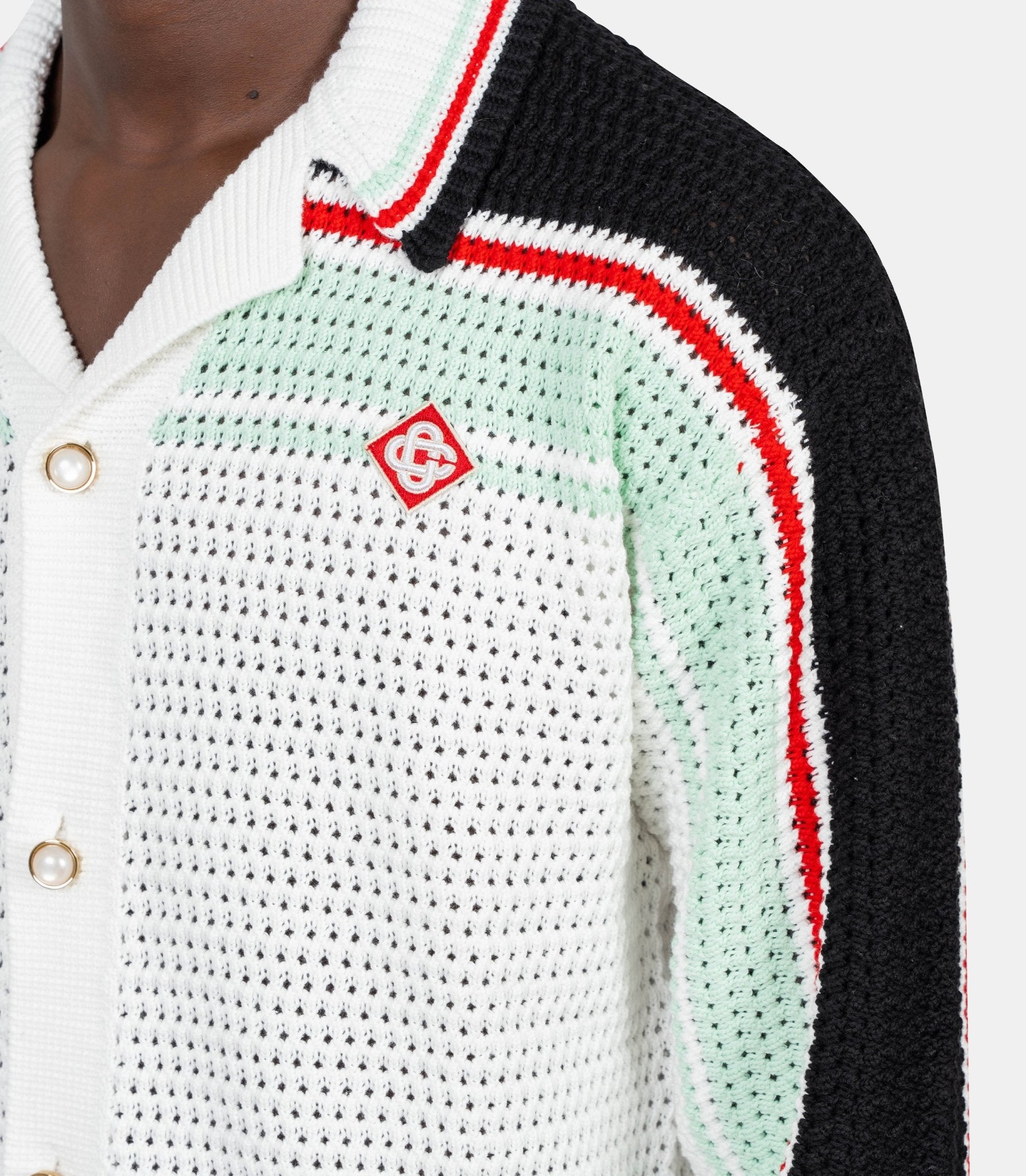 Chemise faux crochet - MPF25-KW-998-01-S - Casablanca