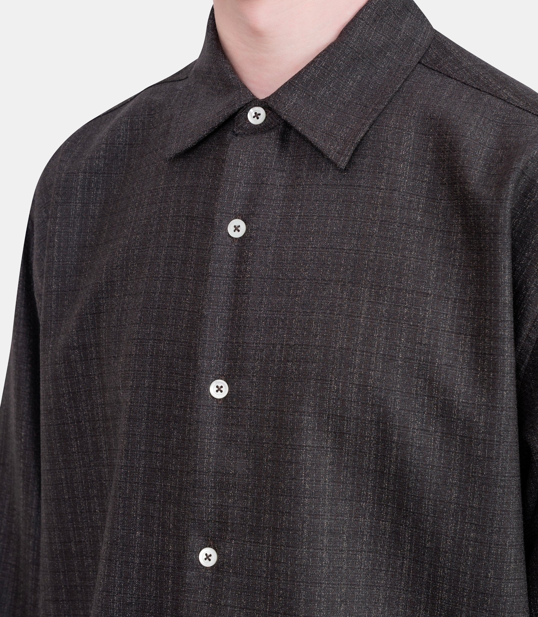 Chemise find - BROWNMELANGE-S - Vous décidez