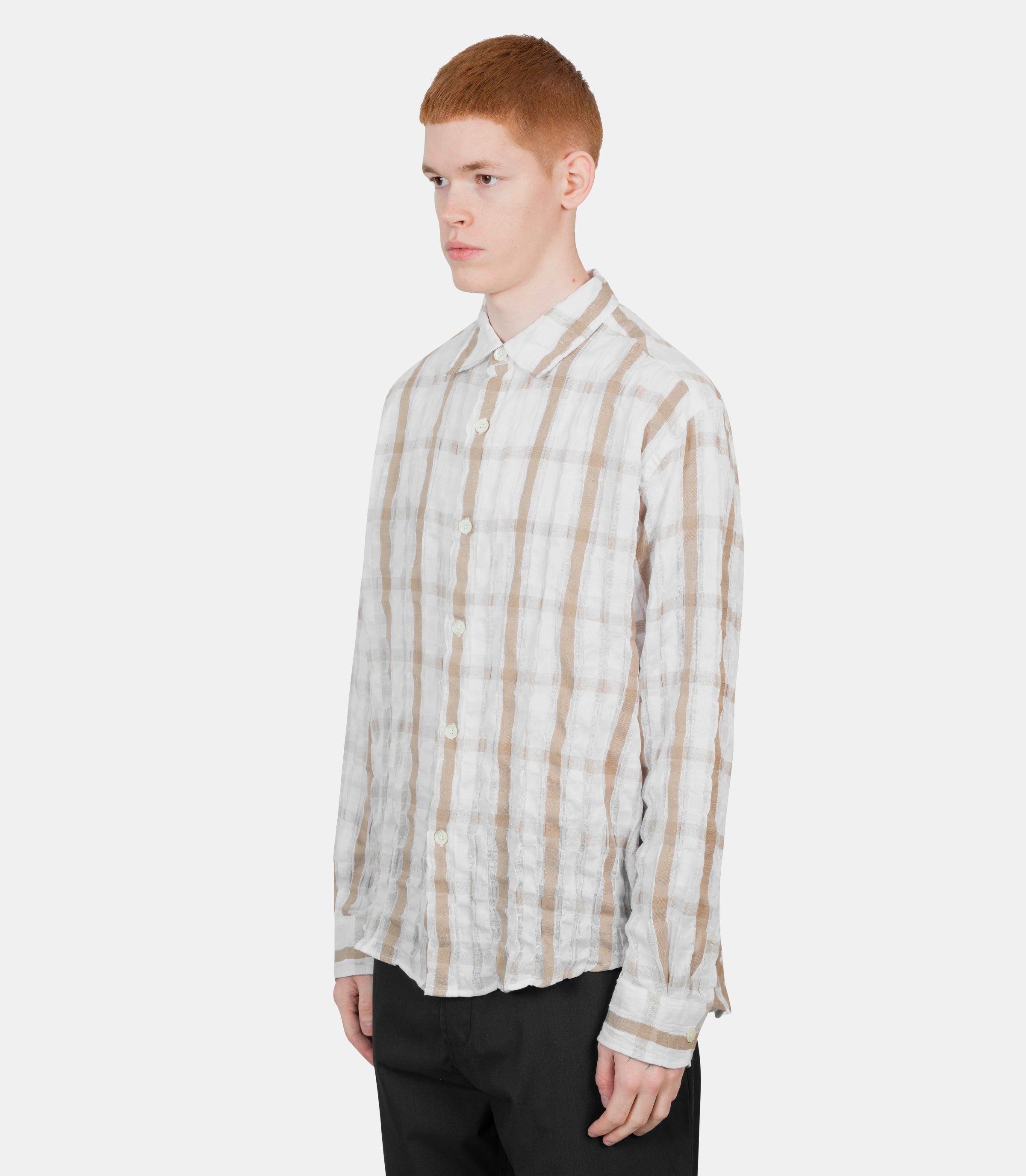 Chemise findWHITE - SANDCHECK - SVous décidez