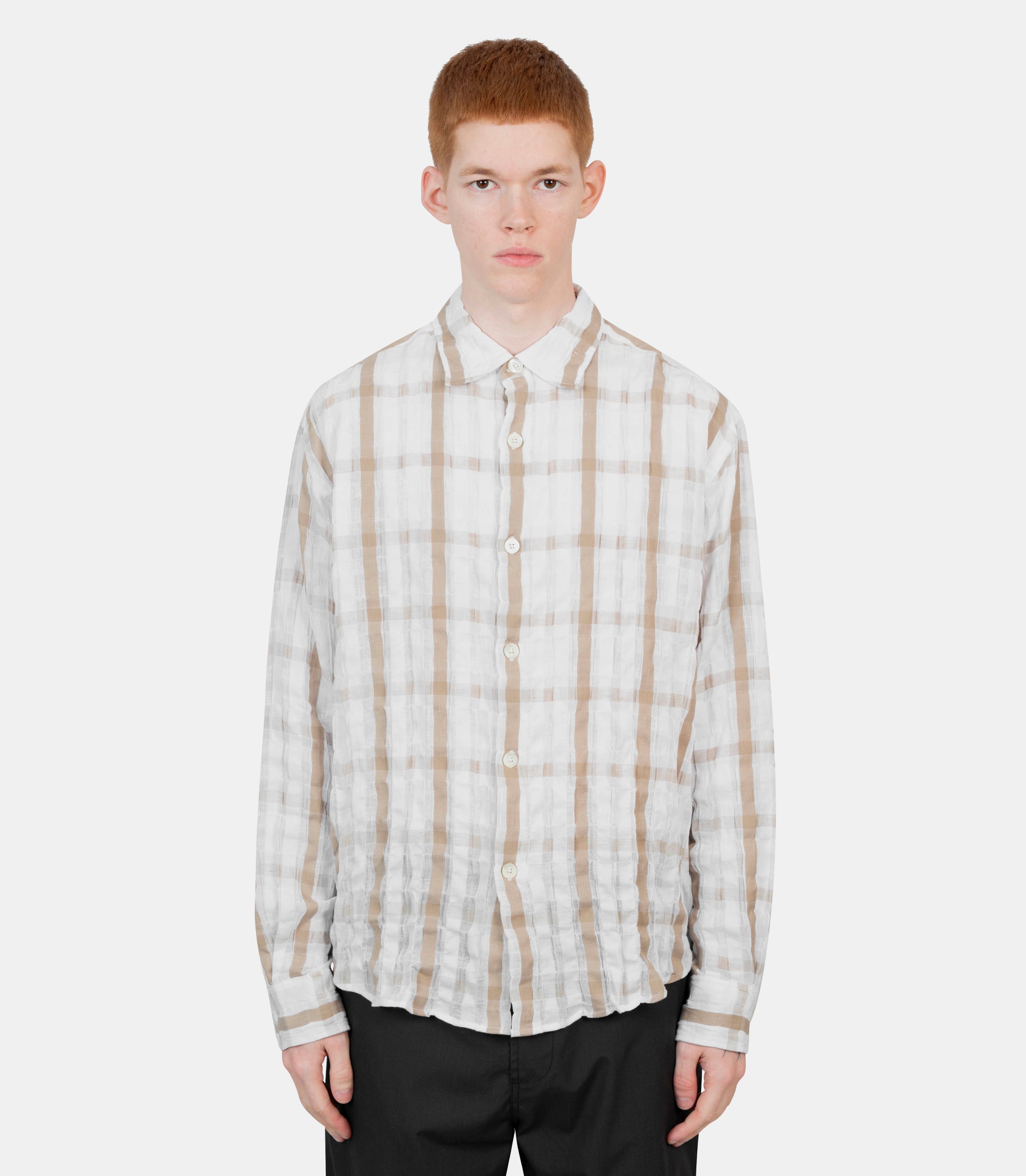 Chemise findWHITE - SANDCHECK - SVous décidez