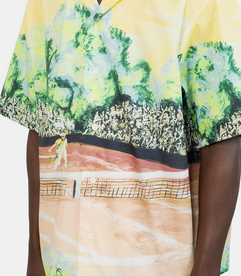 Chemise graphique ss - CH7469 - WH3 - S - Lacoste runway collection