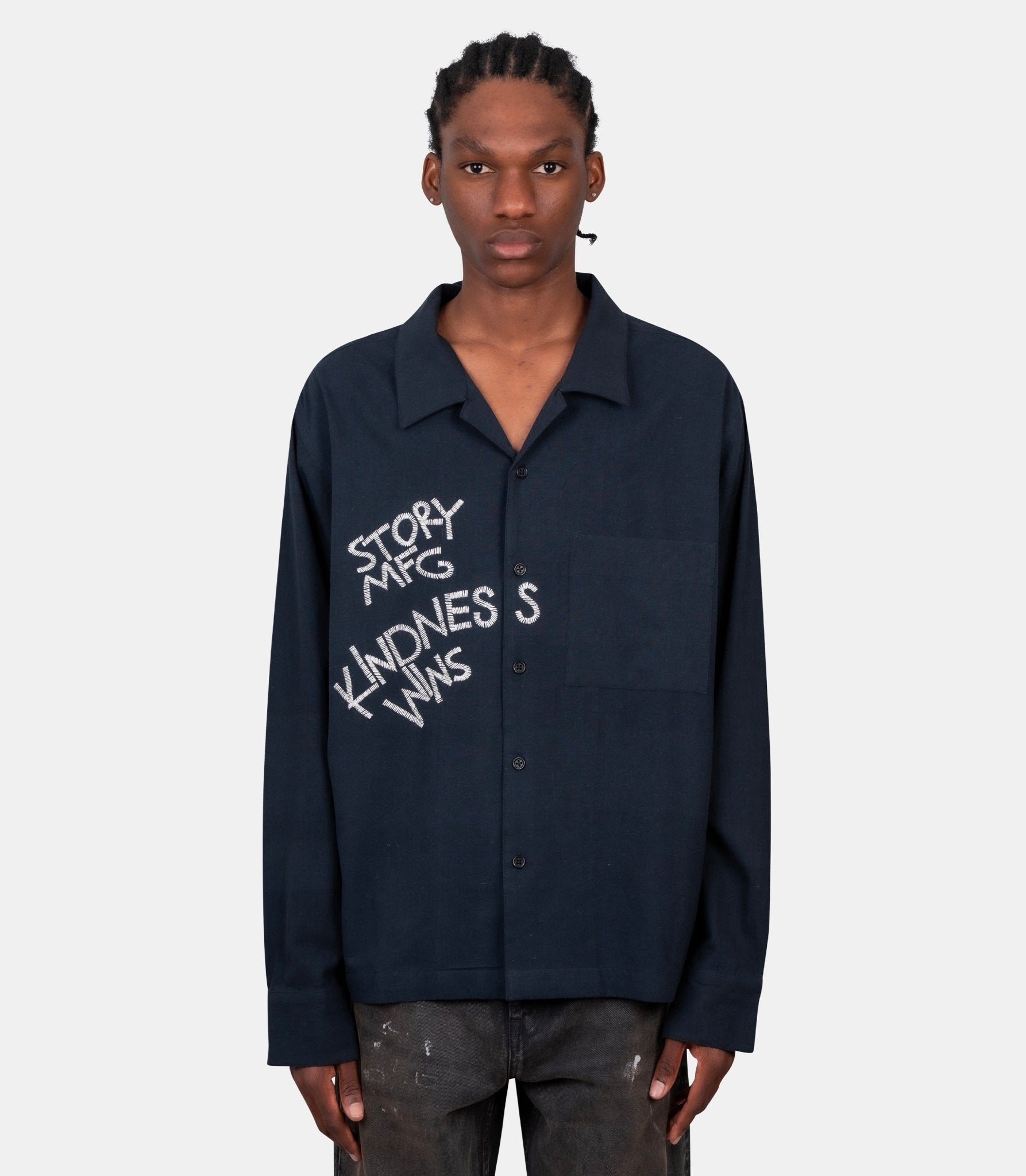 Chemise greetings ls - SSS26SHGRLCHPKWI-S - Story mfg.
