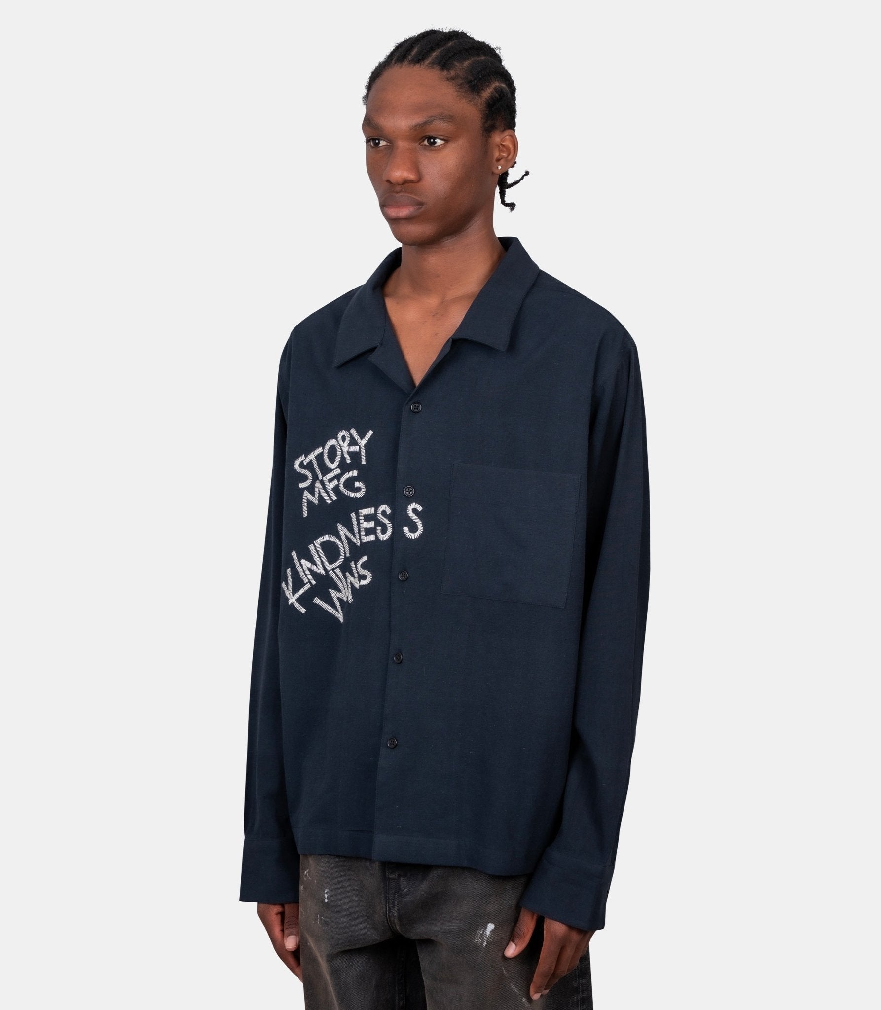 Chemise greetings ls - SSS26SHGRLCHPKWI-S - Story mfg.