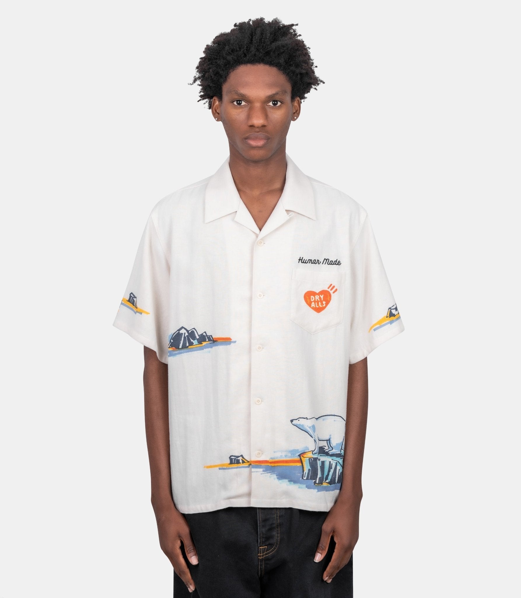 Chemise imprimé-HM31SH012WH-M-Human made