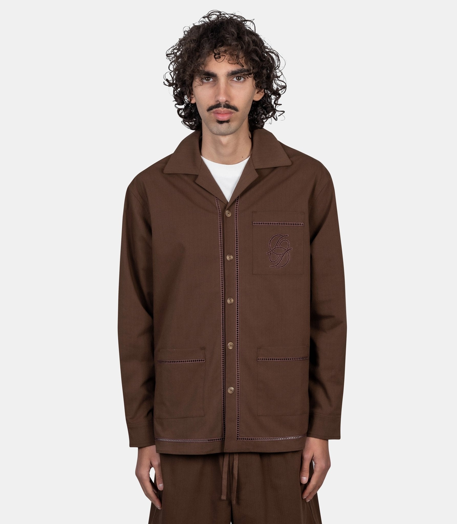 Chemise jour echelle - K-SH262-CO278-BN-S - Drôle de monsieur