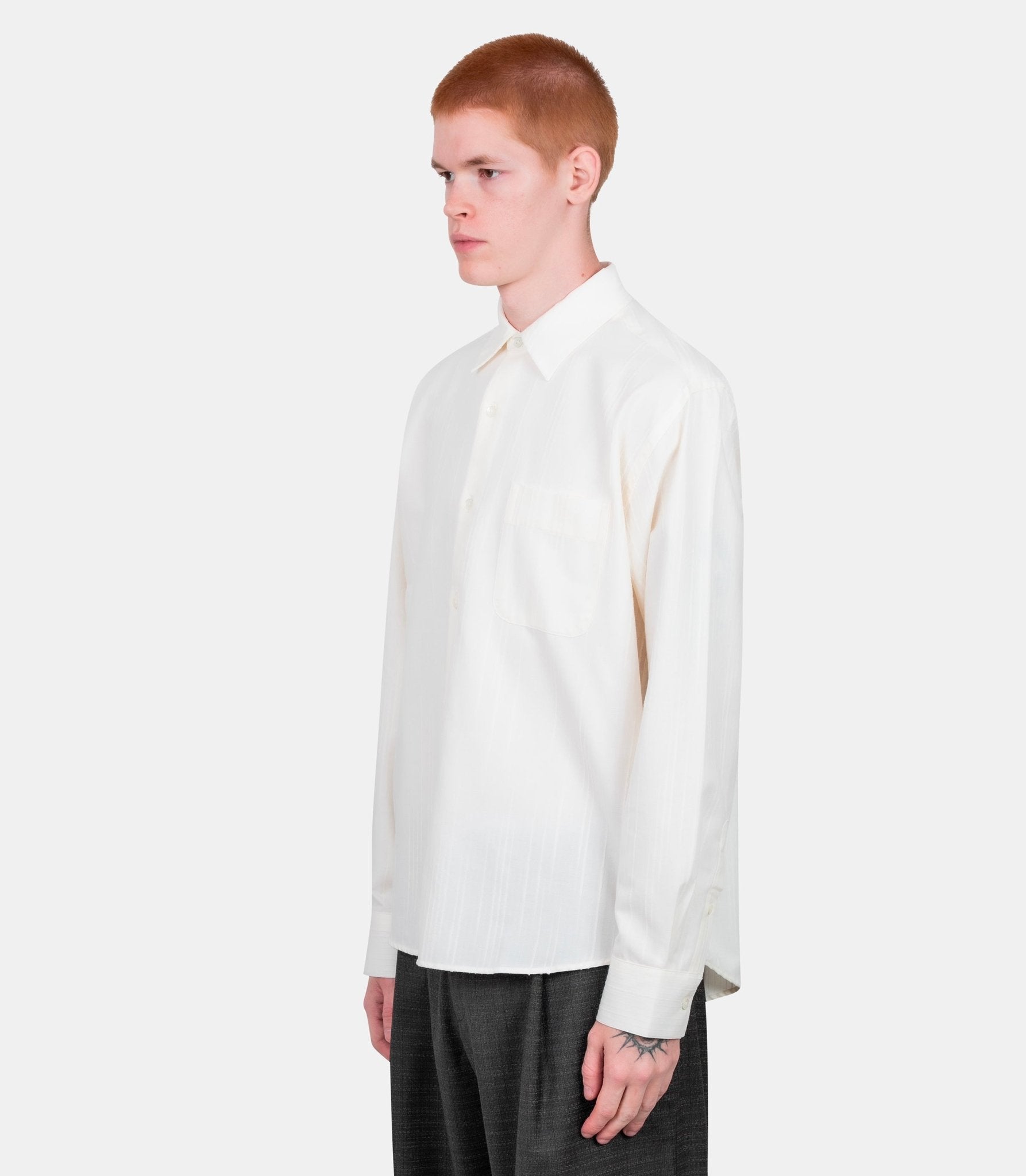 Chemise made - WHITESTRUCTURESTRIPE-S - Vous décidez