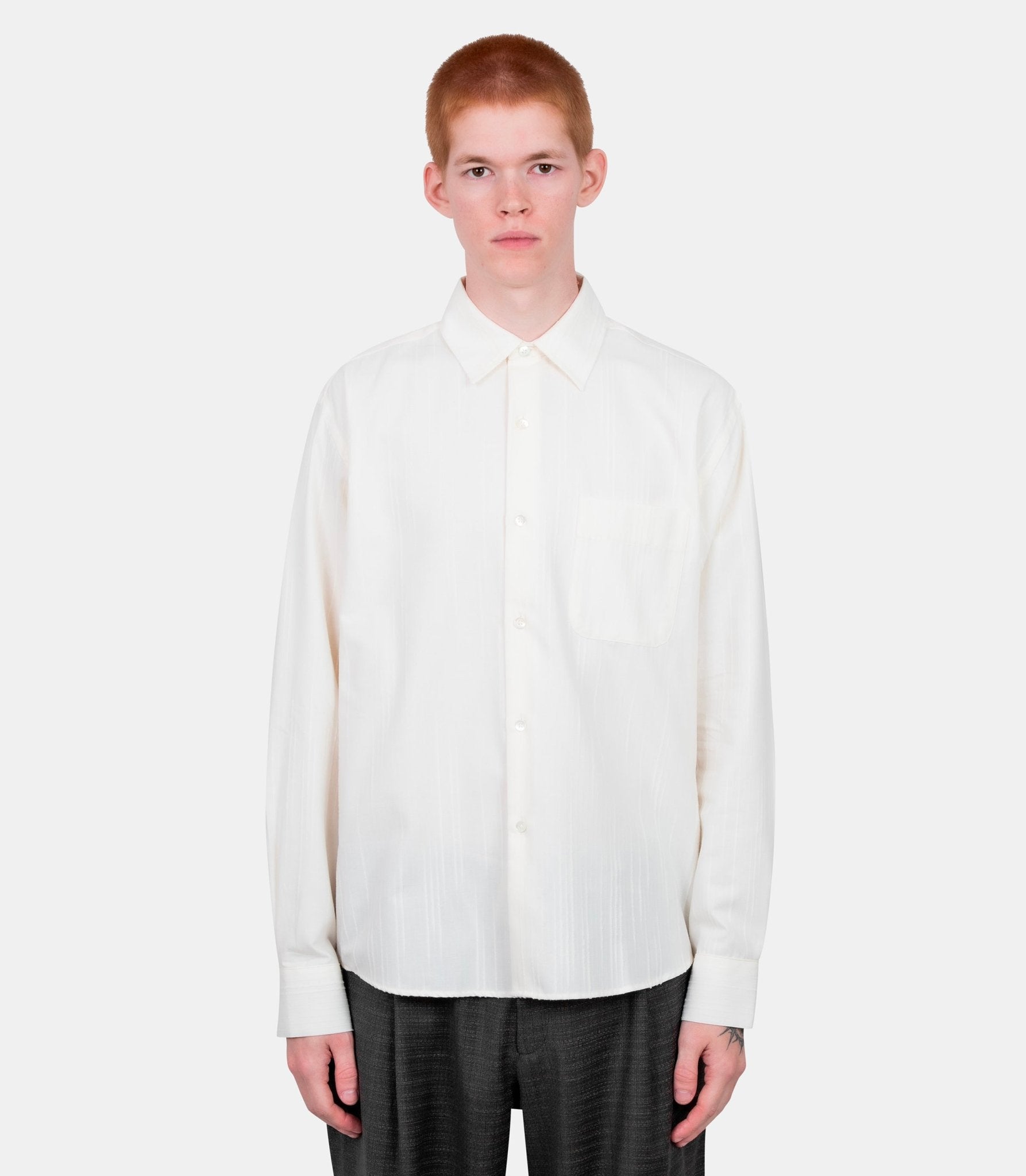 Chemise made - WHITESTRUCTURESTRIPE-S - Vous décidez