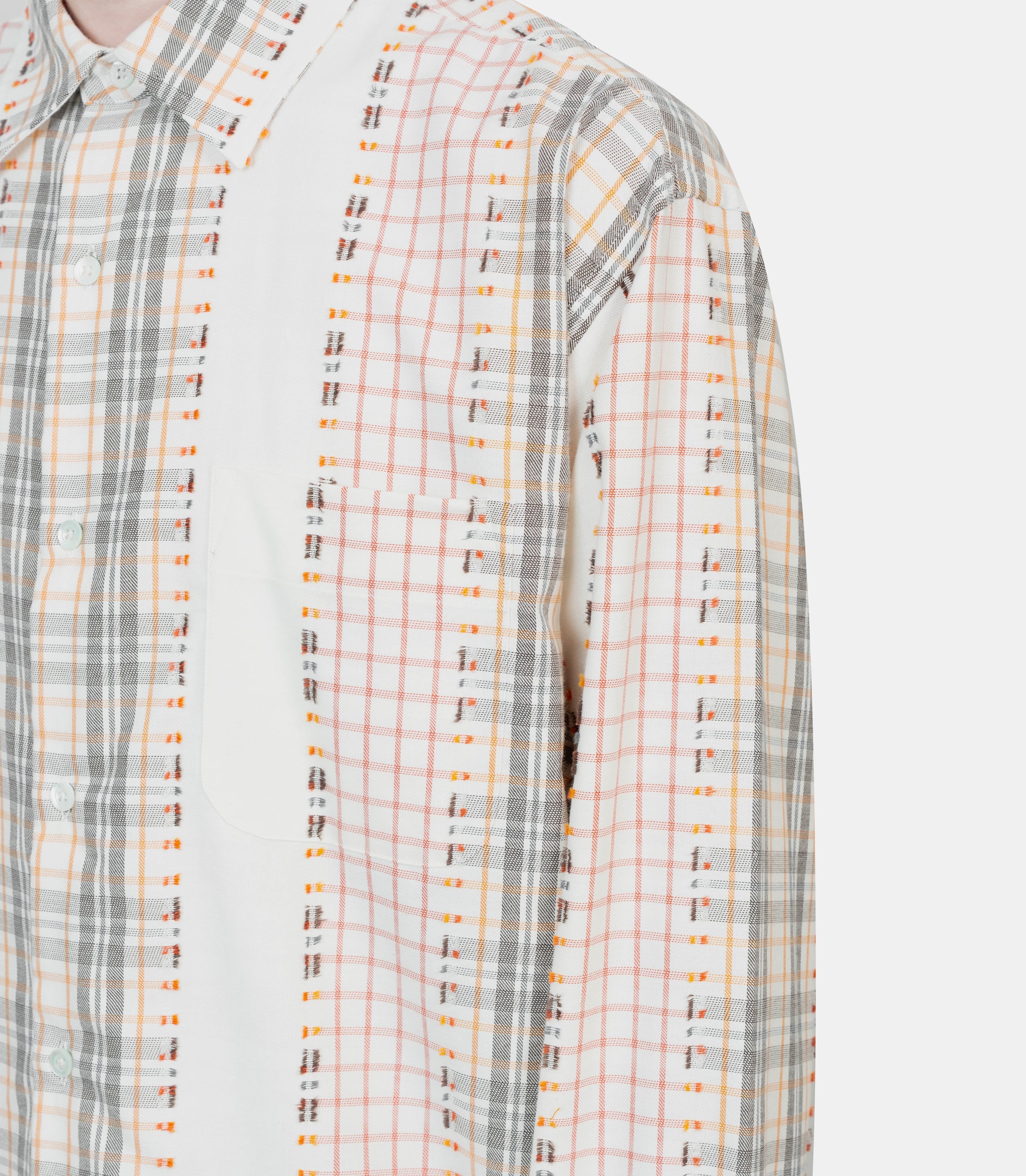 Chemise madeORANGE - CREAM - GRAYFRAYEDCHECK - SVous décidez