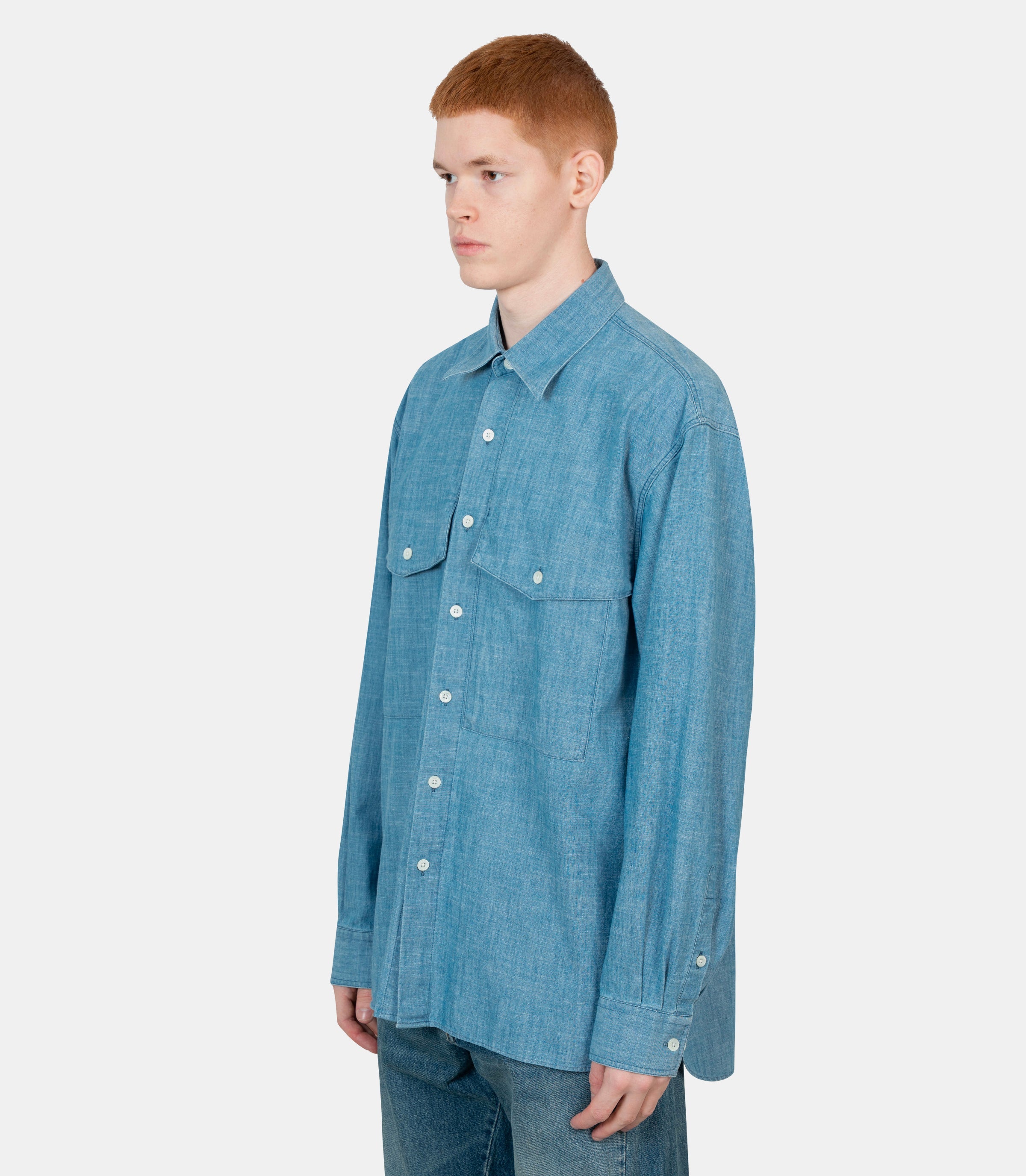 Chemise note1251 - MIDBLUE - MSunflower