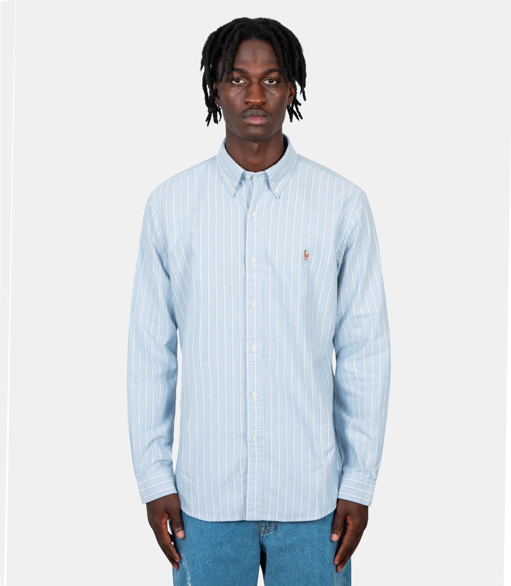 Chemise oxford stretch à rayures - 710928918008 - M - Polo ralph lauren