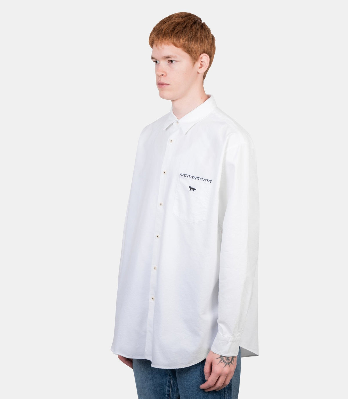 Chemise oxford x kuro-990015-P100-S-Maison kitsuné