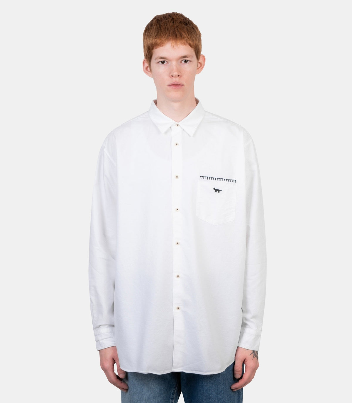 Chemise oxford x kuro-990015-P100-S-Maison kitsuné