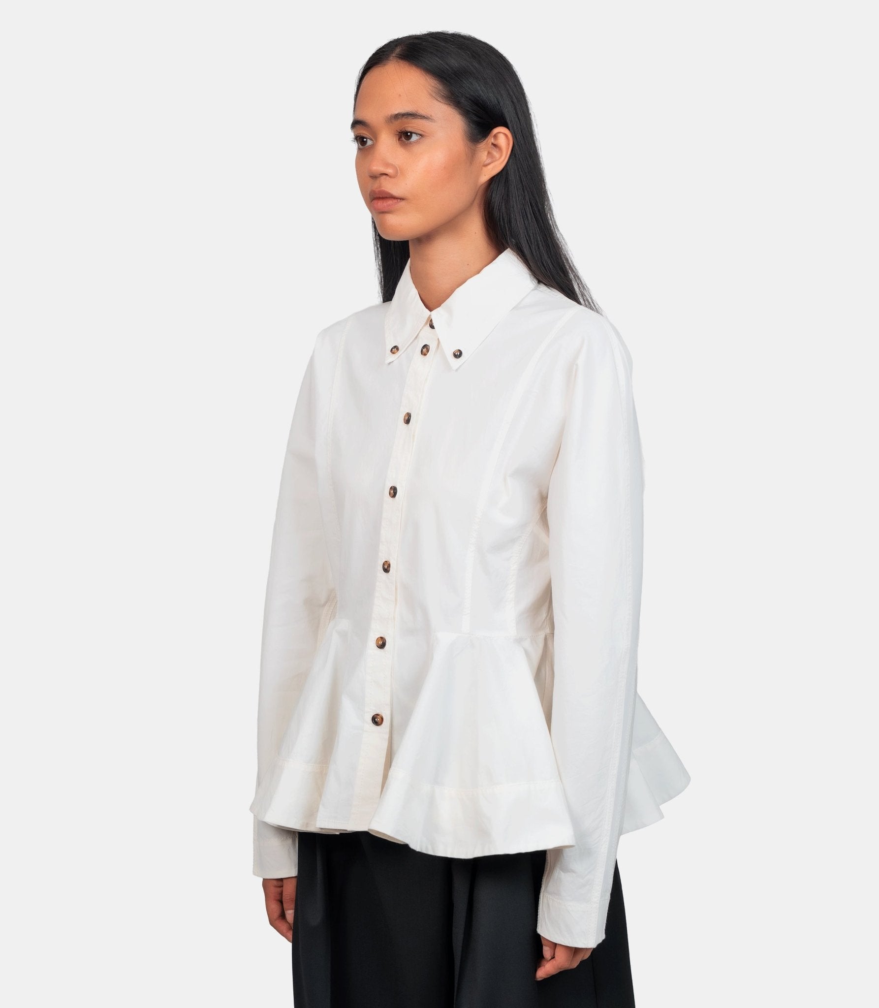 Chemise peplum - W1002 - 135 - 36 - Ganni