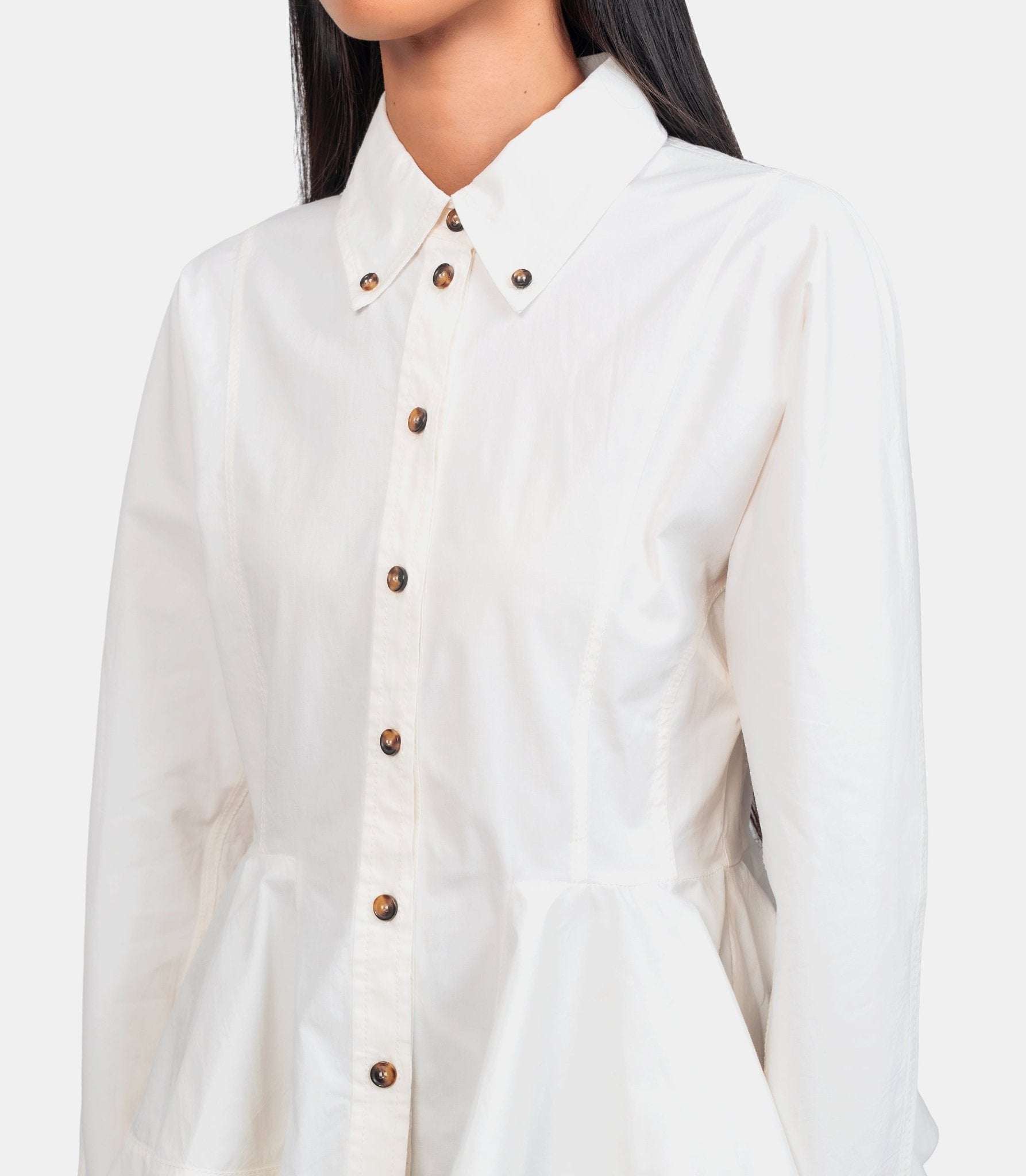 Chemise peplum - W1002 - 135 - 36 - Ganni