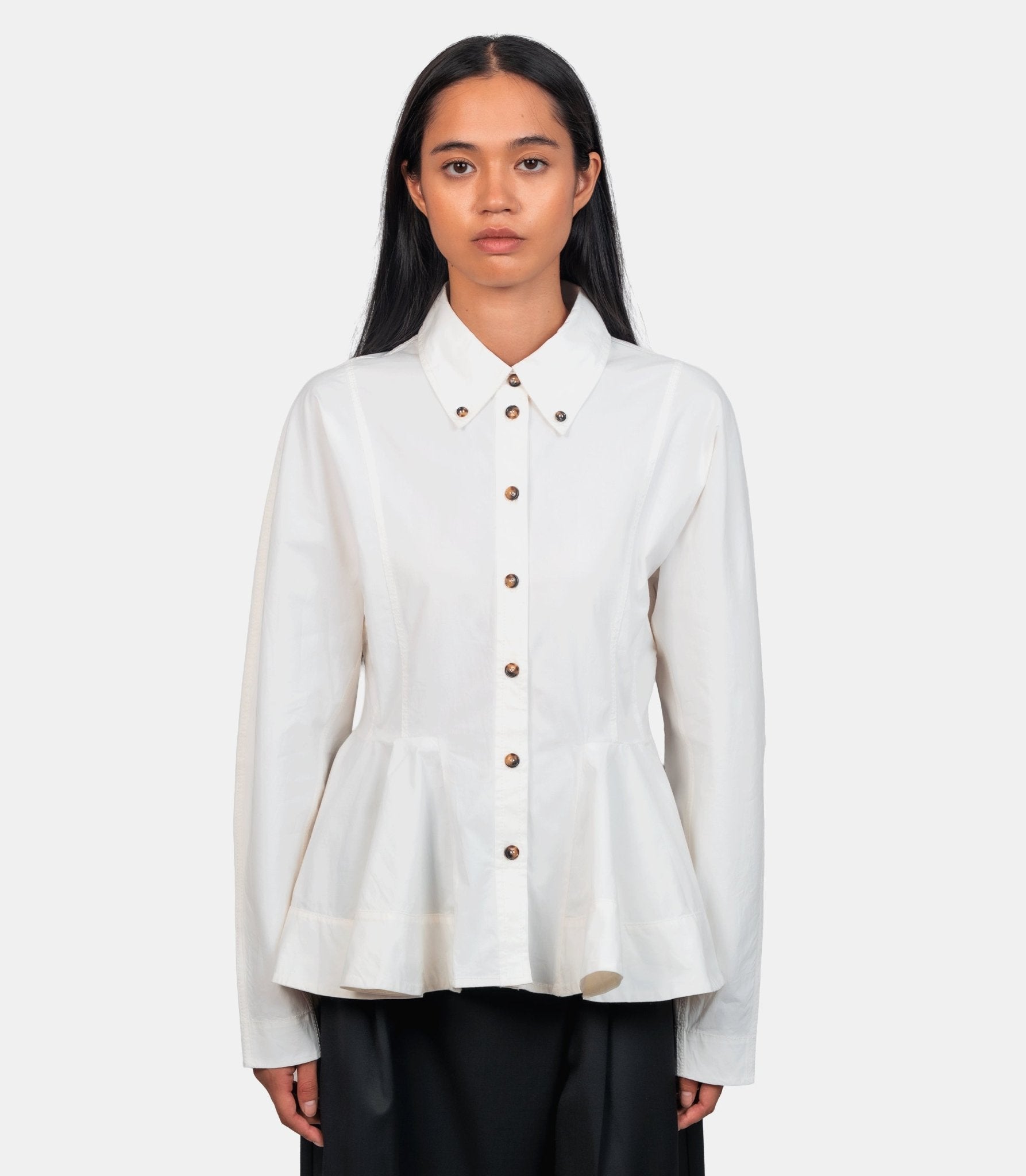 Chemise peplum - W1002 - 135 - 36 - Ganni