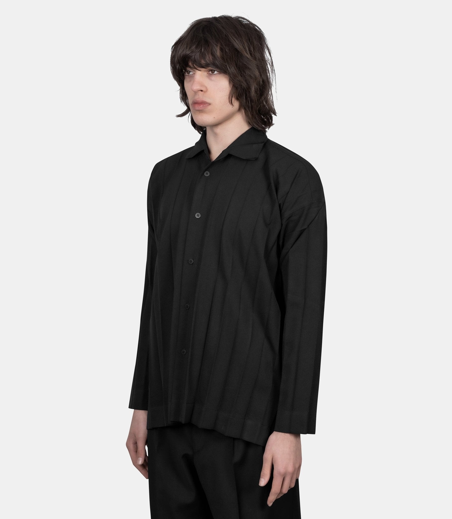 Chemise plissée "edge ensemble" - HP66FJ176-15-2 - Homme plissé issey miyake