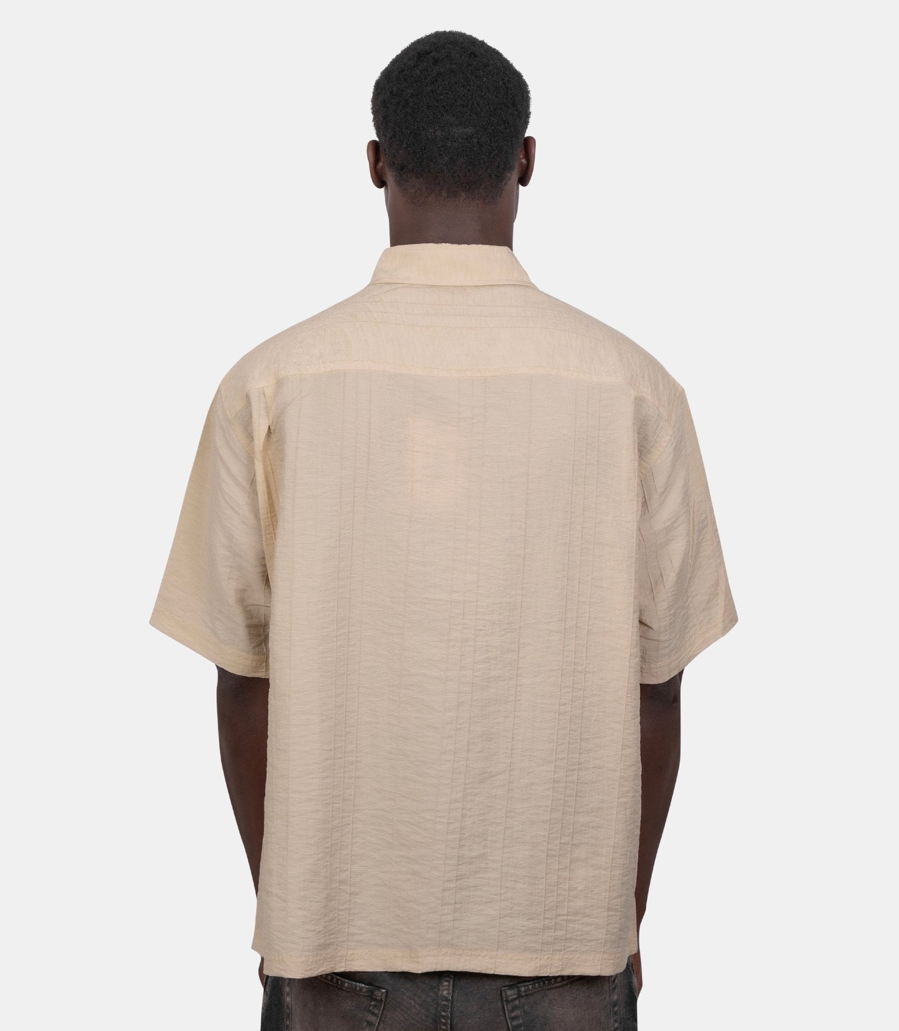 Chemise plissée texturée - 1110383-1005-M - Stüssy
