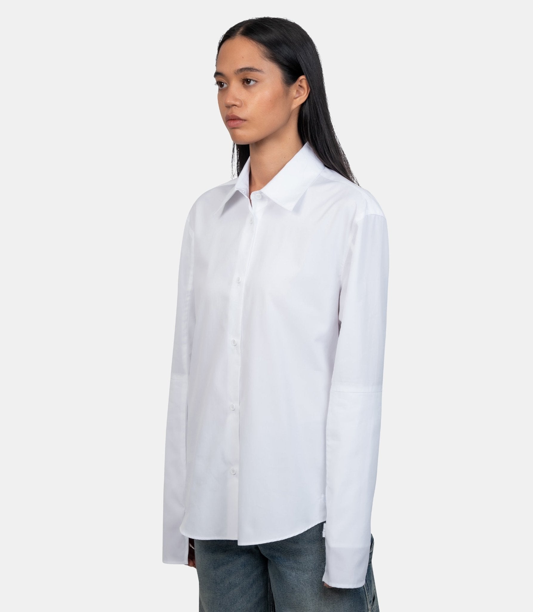 Chemise popeline - 425CCH118CO0080 - 0001 - 36 - Courrèges