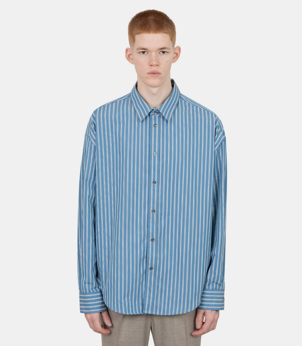 Chemise rayée boxyHSH191 - CO0108 - 4505 - 38Ami