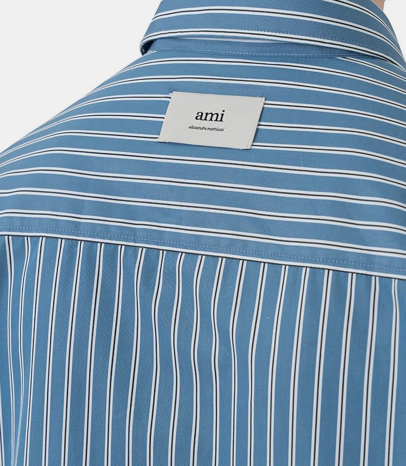 Chemise rayée boxyHSH191 - CO0108 - 4505 - 38Ami