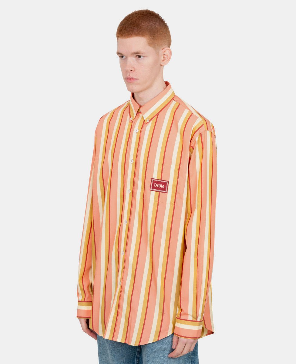 Chemise rayée - G - SH208 - CO117 - CR - M - Drôle de monsieur