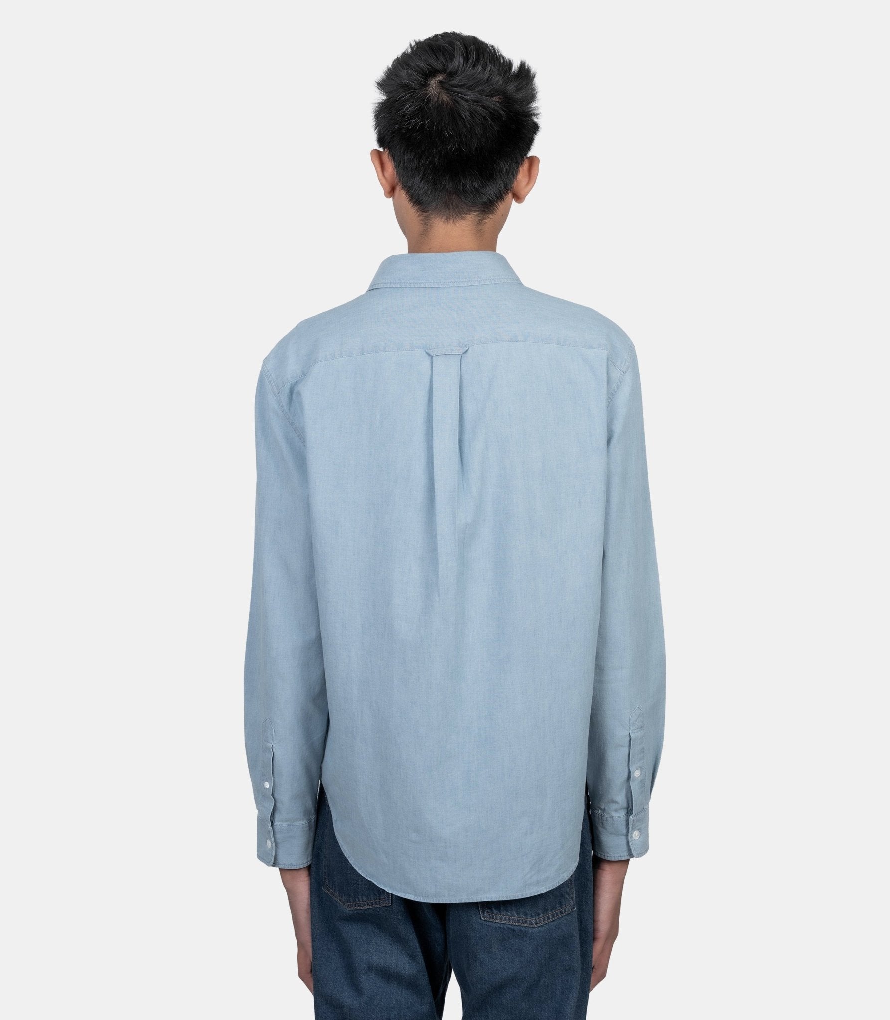 Chemise regular profile fox - QM00412WC5006-0434-S - Maison kitsuné