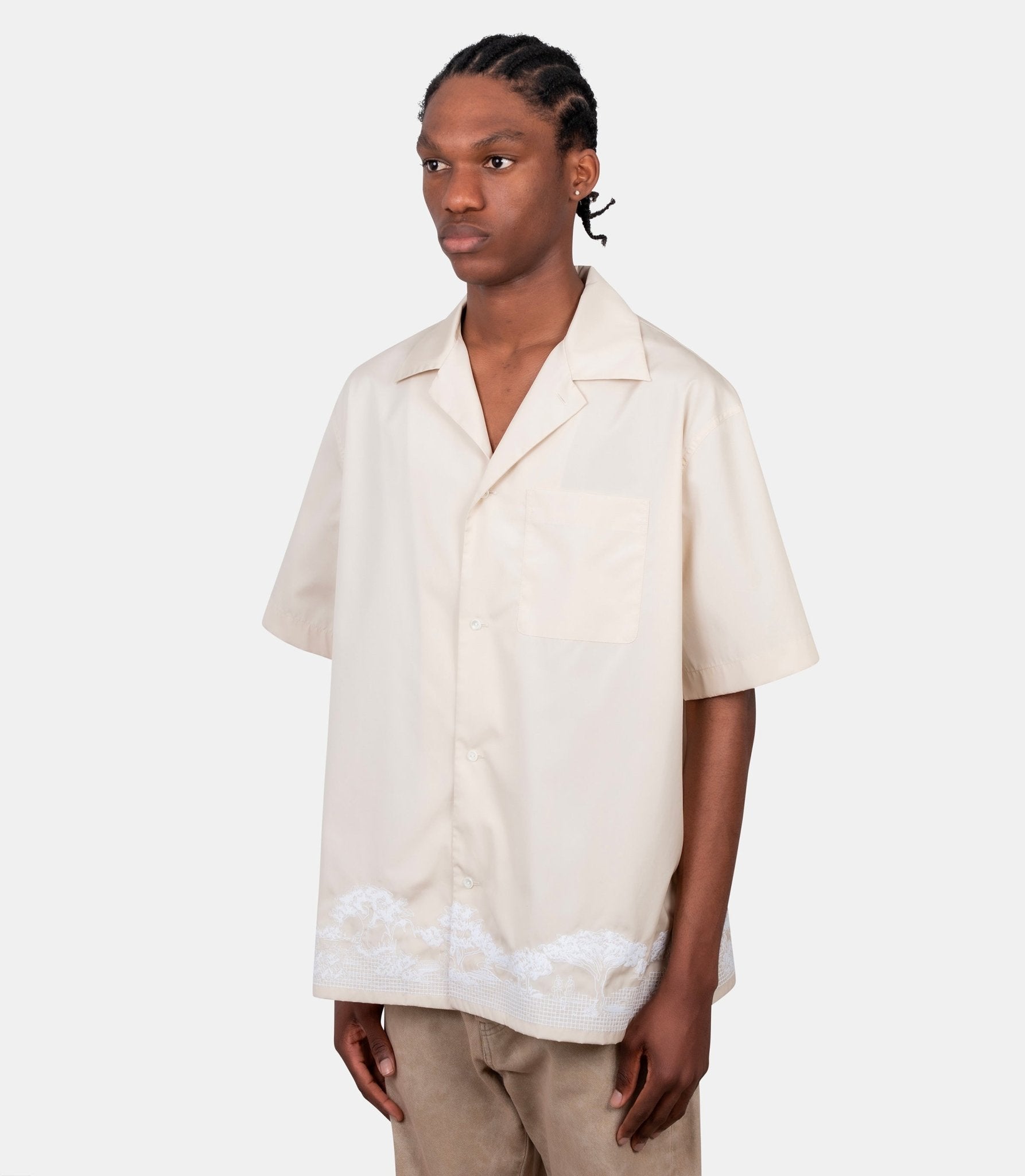 Chemise relaxed fit broderies - CH2461-OP-NAW-M - Lacoste