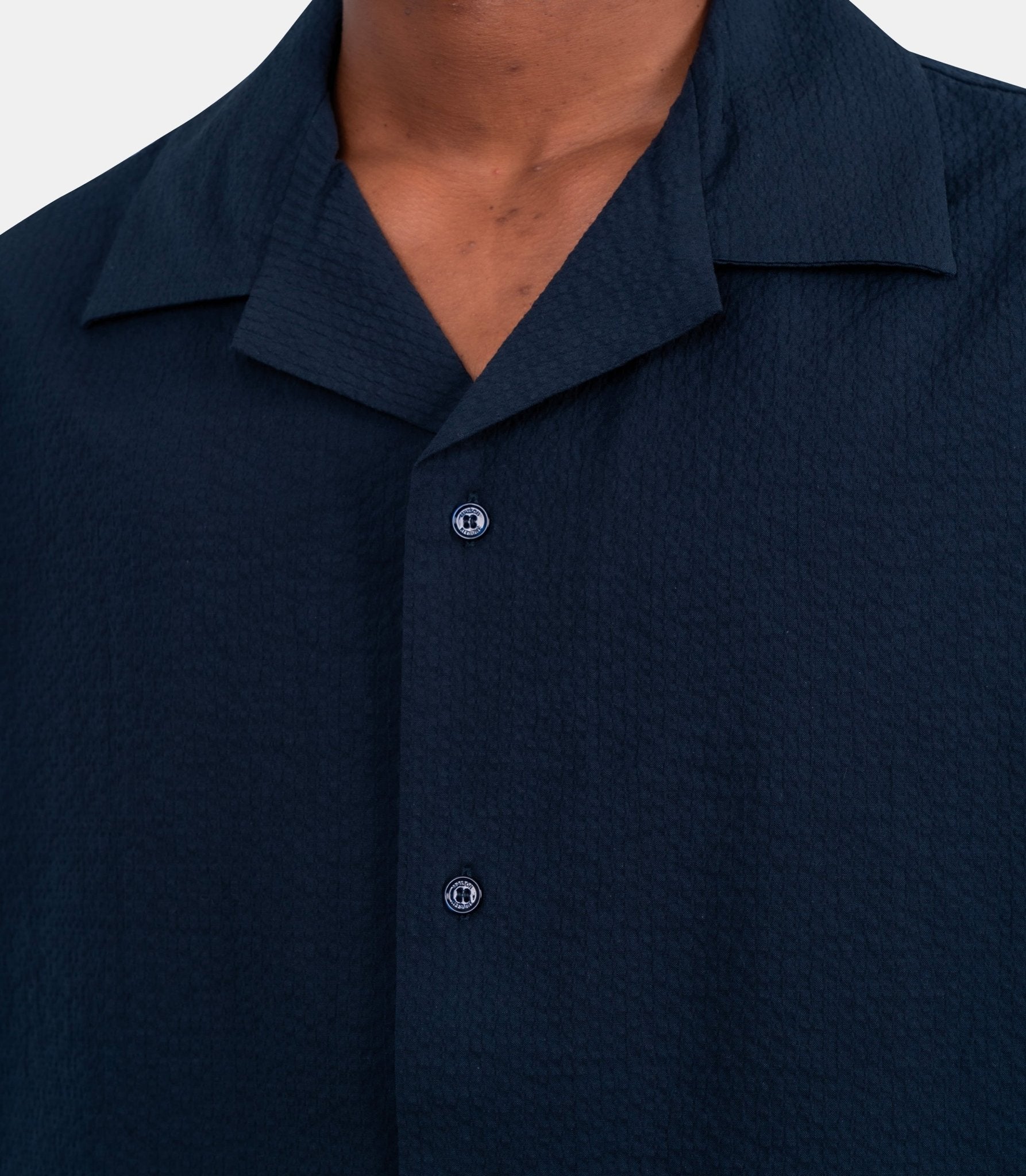 Chemise resort seersucker - QM00407WC5082-0413-S - Maison kitsuné