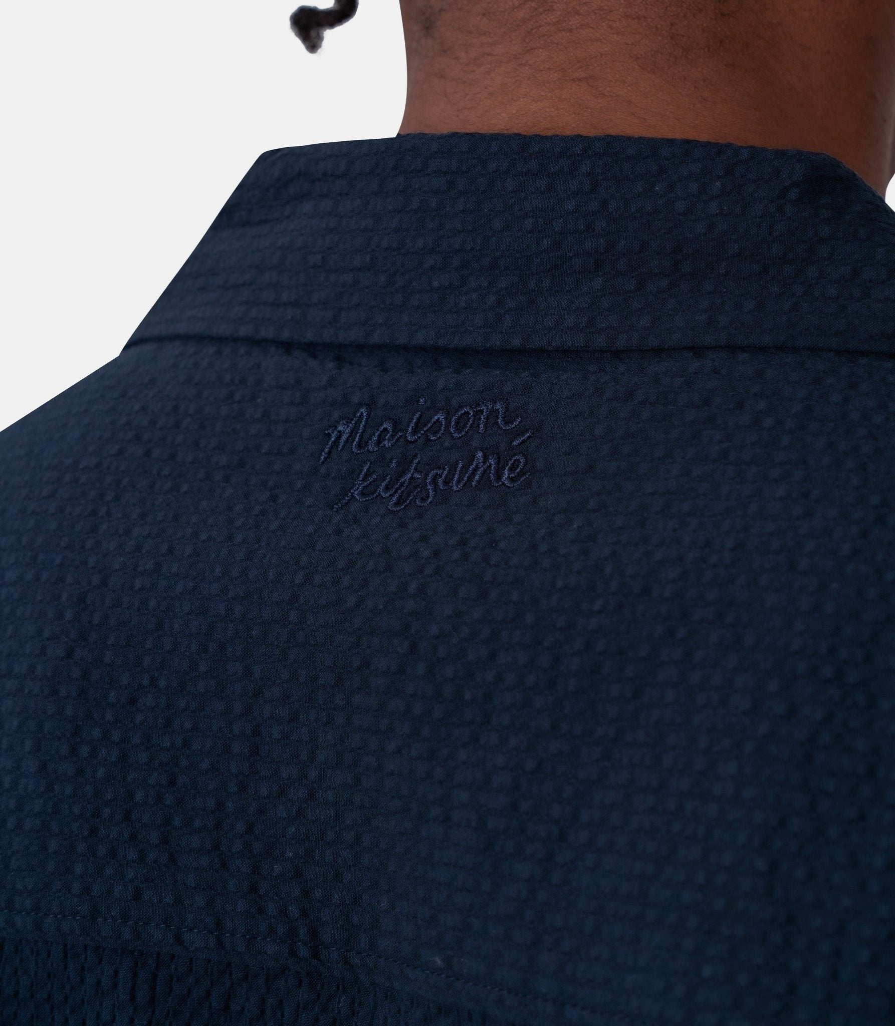 Chemise resort seersucker - QM00407WC5082-0413-S - Maison kitsuné