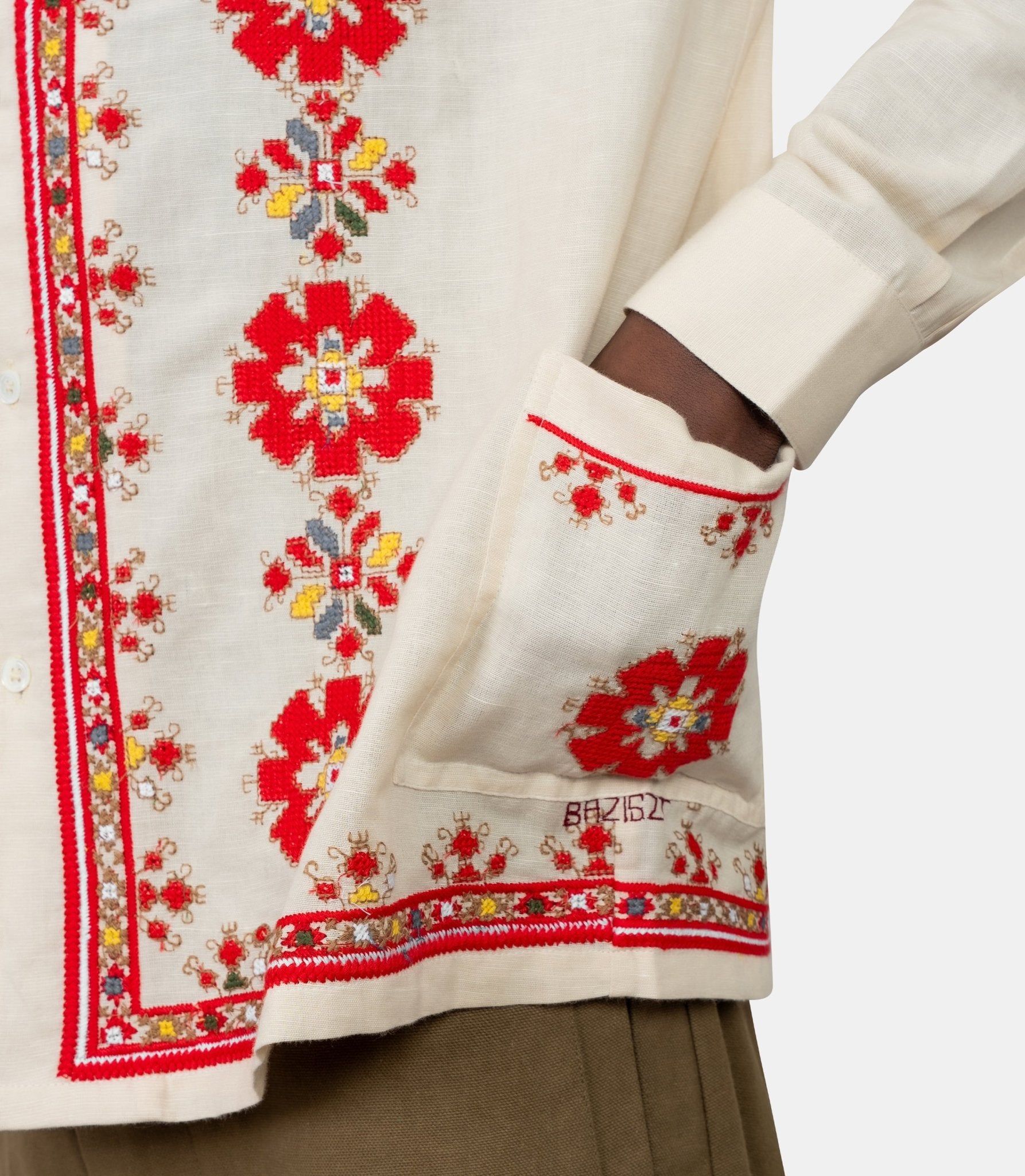 Chemise roses are red - BZFW25SR11862 - 0269 - M - Baziszt