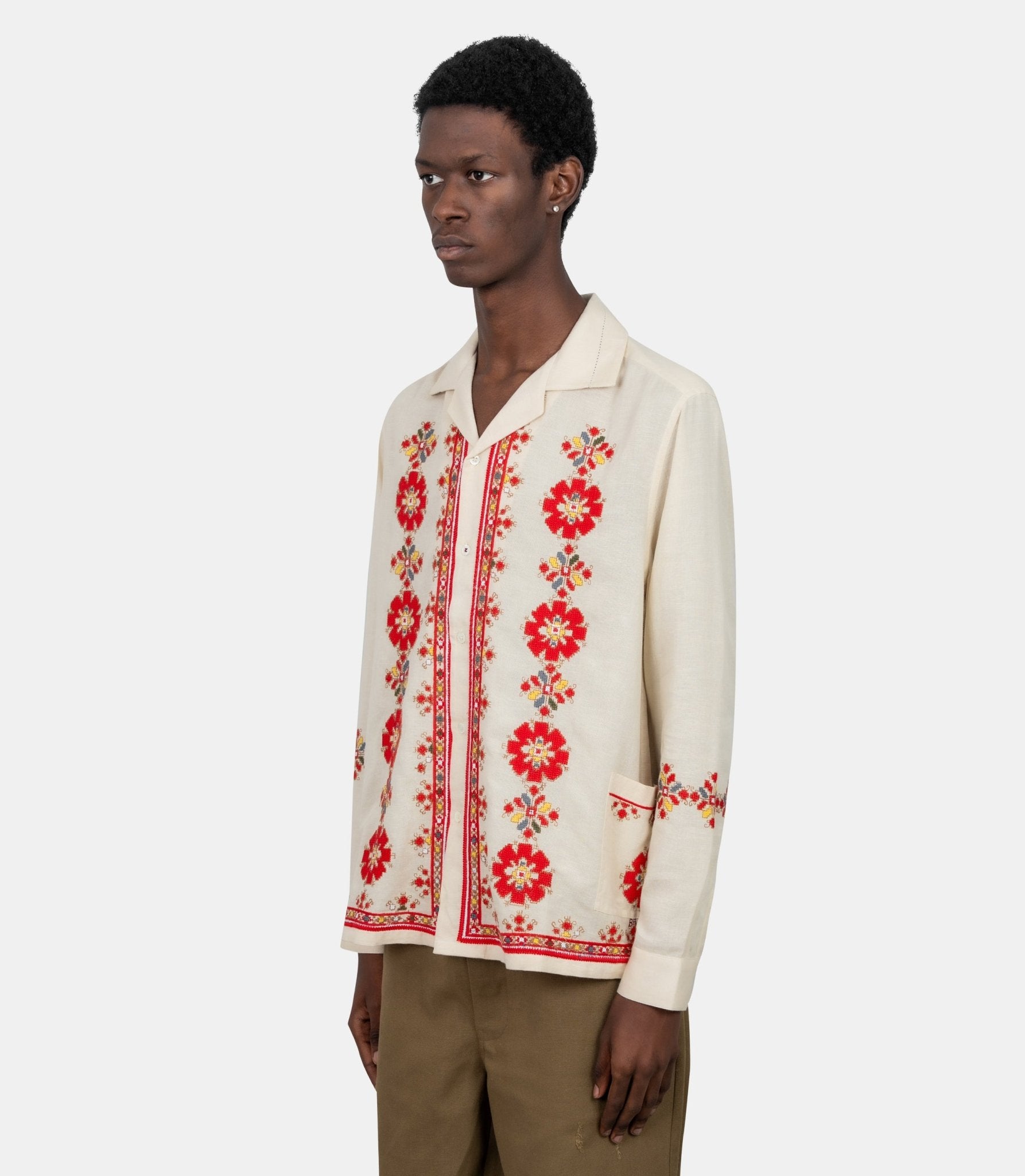 Chemise roses are red - BZFW25SR11862 - 0269 - M - Baziszt