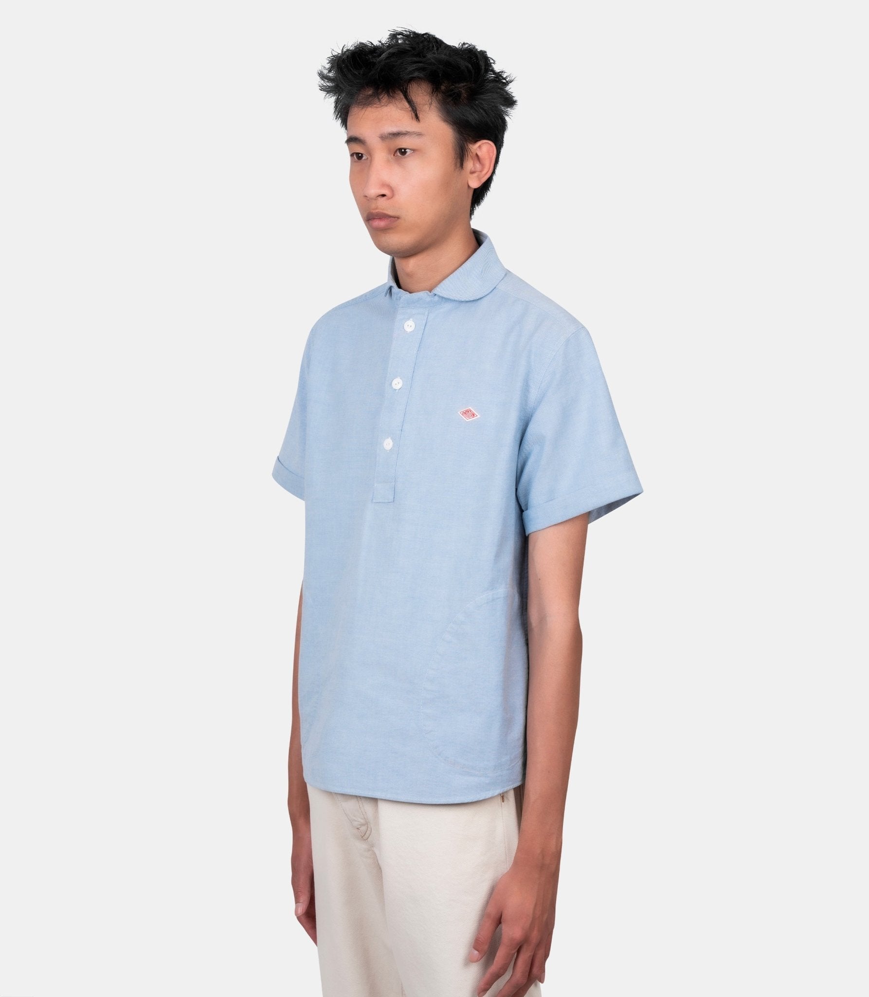 Chemise round collar po - DT-B0284-SOX-BLUE-38 - Danton