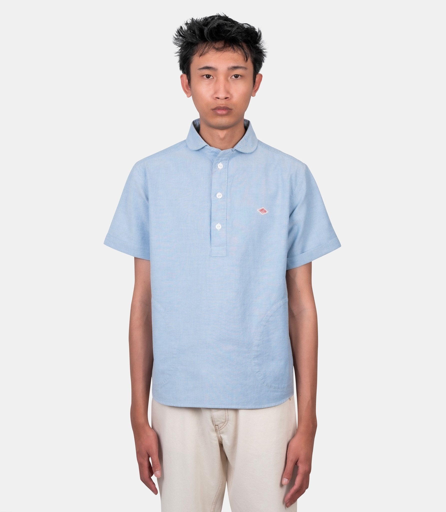Chemise round collar po - DT-B0284-SOX-BLUE-38 - Danton