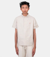 Chemise round collar po - DT-B0284-SOX-OYSTER-38 - Danton