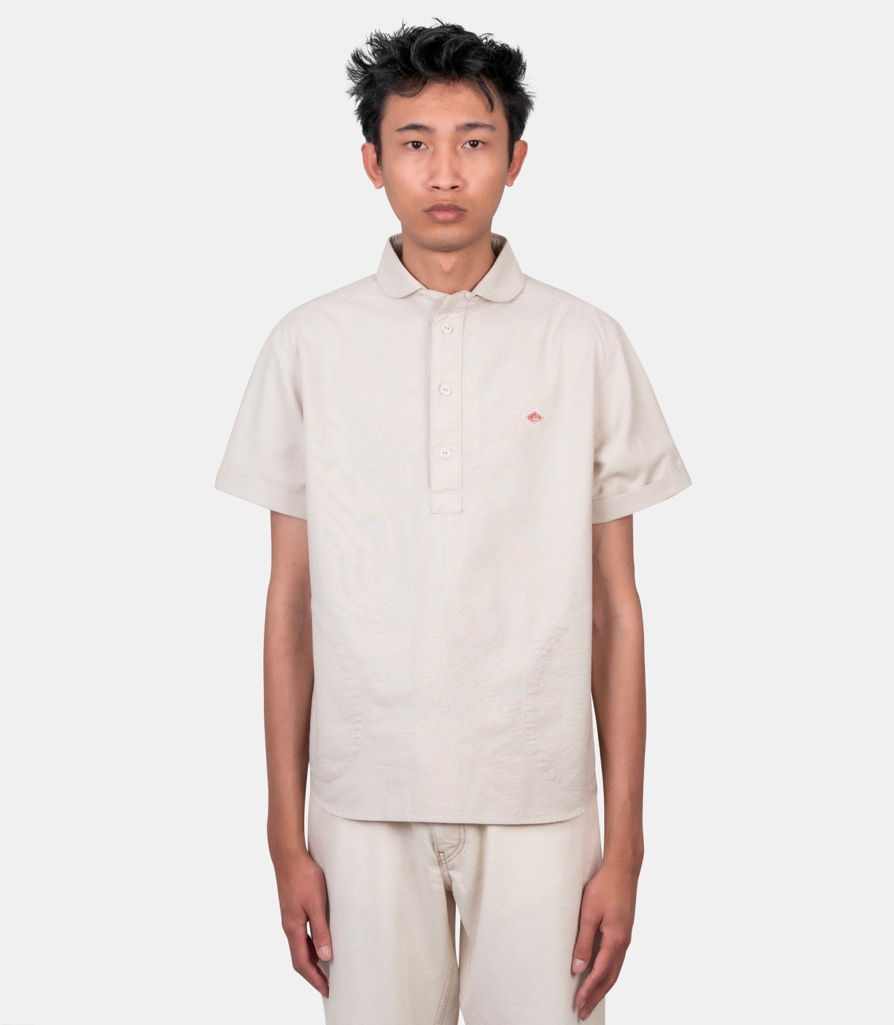 Chemise round collar po - DT-B0284-SOX-OYSTER-38 - Danton