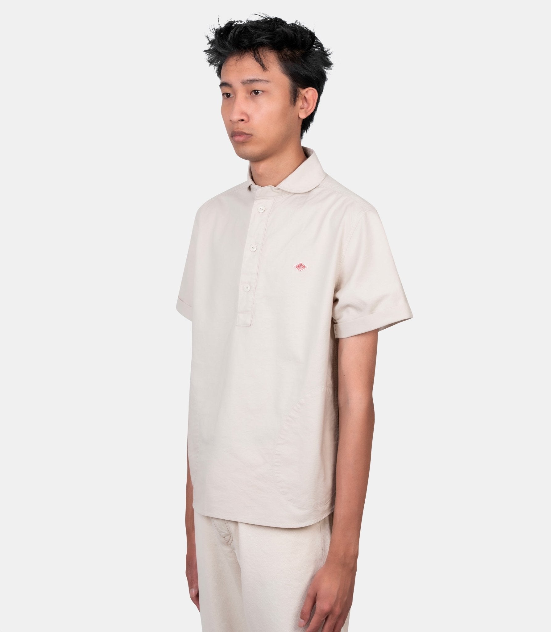 Chemise round collar po - DT-B0284-SOX-OYSTER-38 - Danton