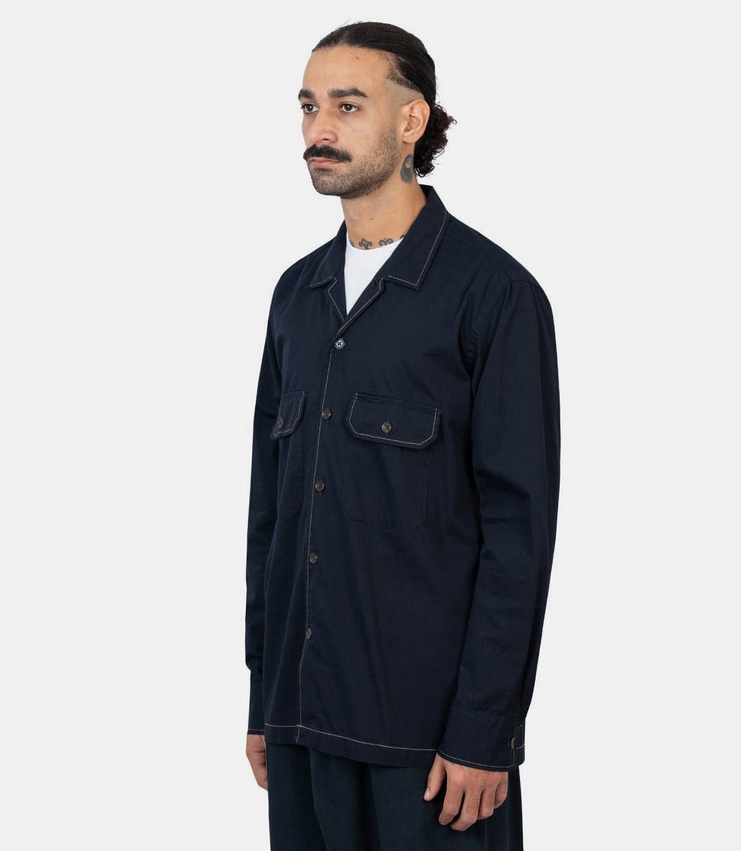 Chemise utilitaire l/s31552 - NAVY - FW24 - SUniversal works.