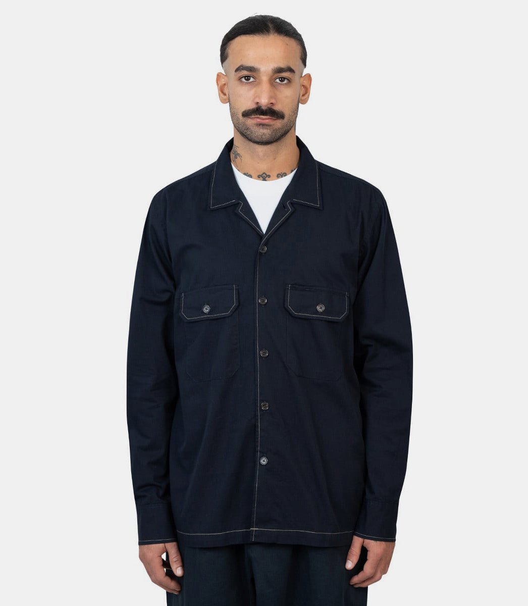 Chemise utilitaire l/s31552 - NAVY - FW24 - SUniversal works.