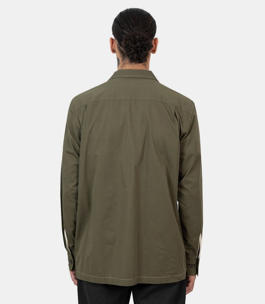 Chemise utilitaire l/s31552 - OLIVE - FW24 - SUniversal works.
