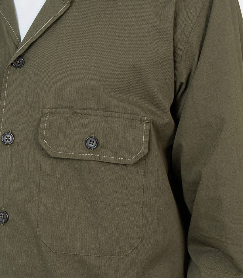 Chemise utilitaire l/s31552 - OLIVE - FW24 - SUniversal works.
