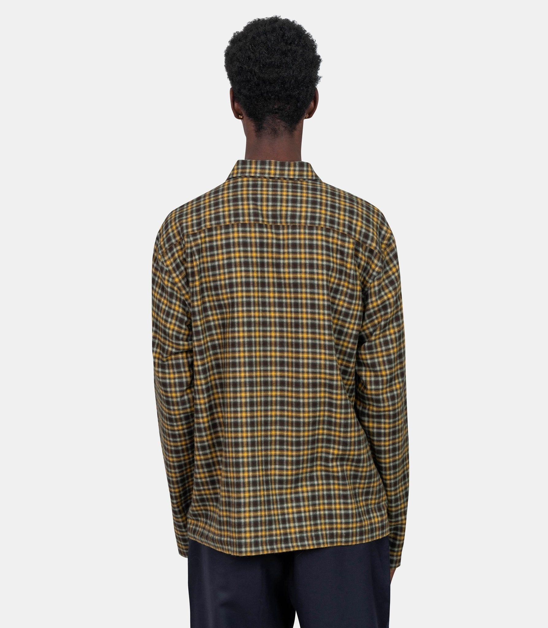 Chemise zippée - 33559 - brown - S - Universal works.