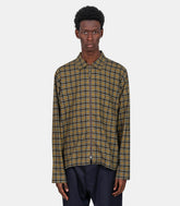 Chemise zippée - 33559 - brown - S - Universal works.