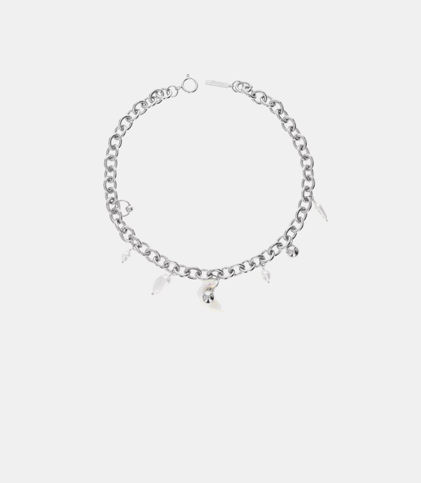Collier tyler - TYLERNECKLACE-PALLADIUM-OS - Justine clenquet