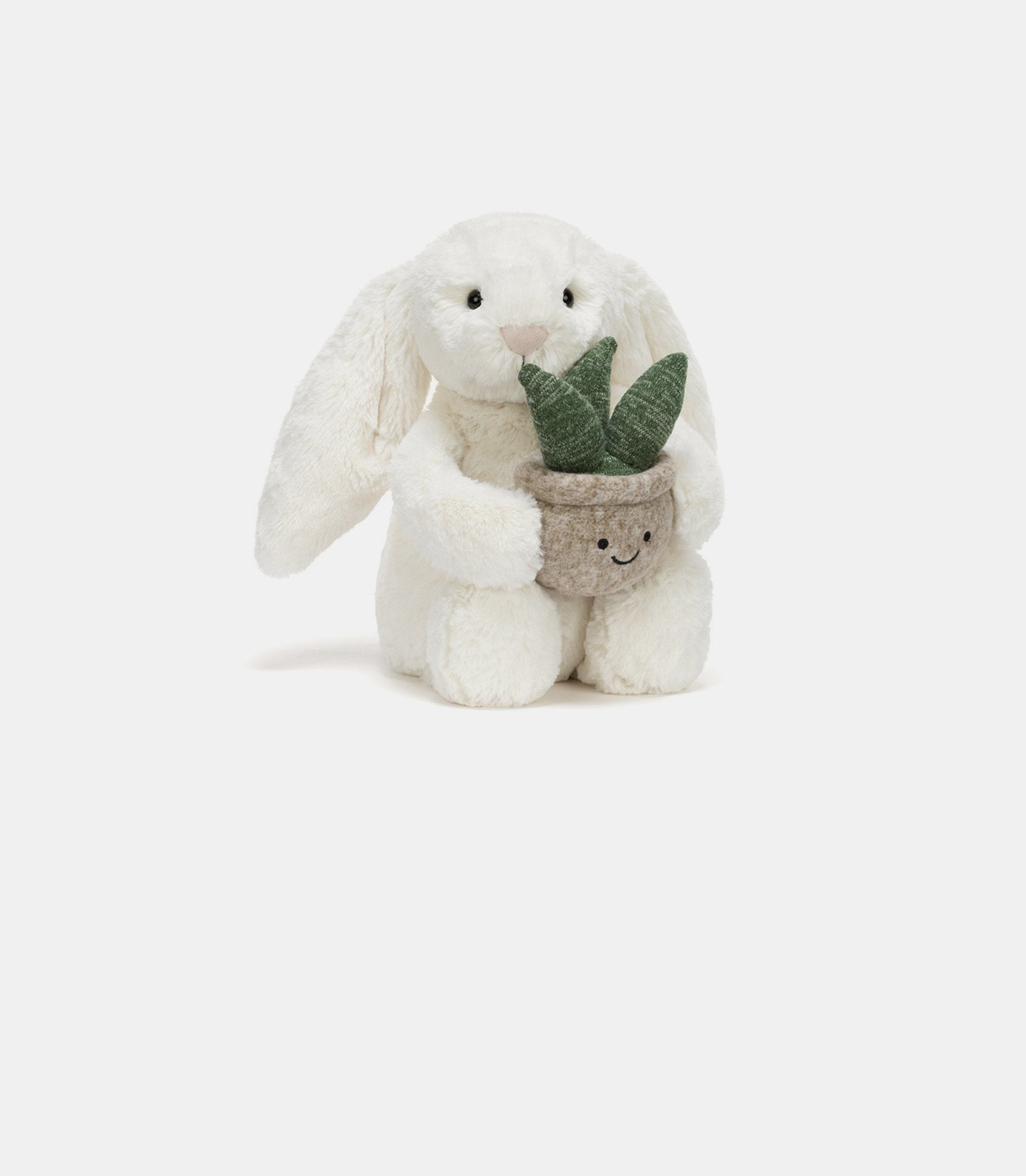 Cream bunny with plant - BB3PLA-OS - Jellycat