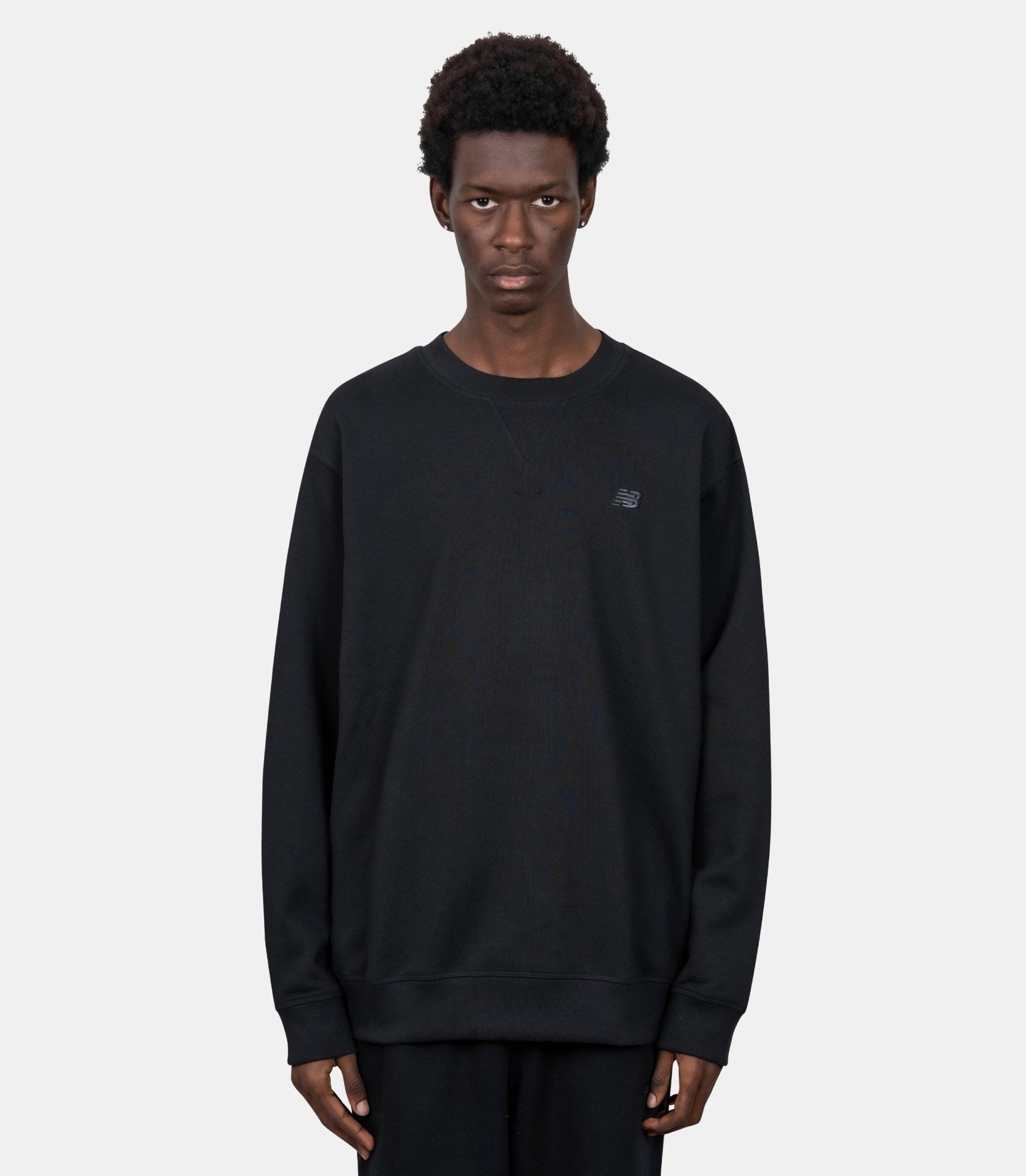 Crewneck athletics french terry-MT41506-BK-S-New balance