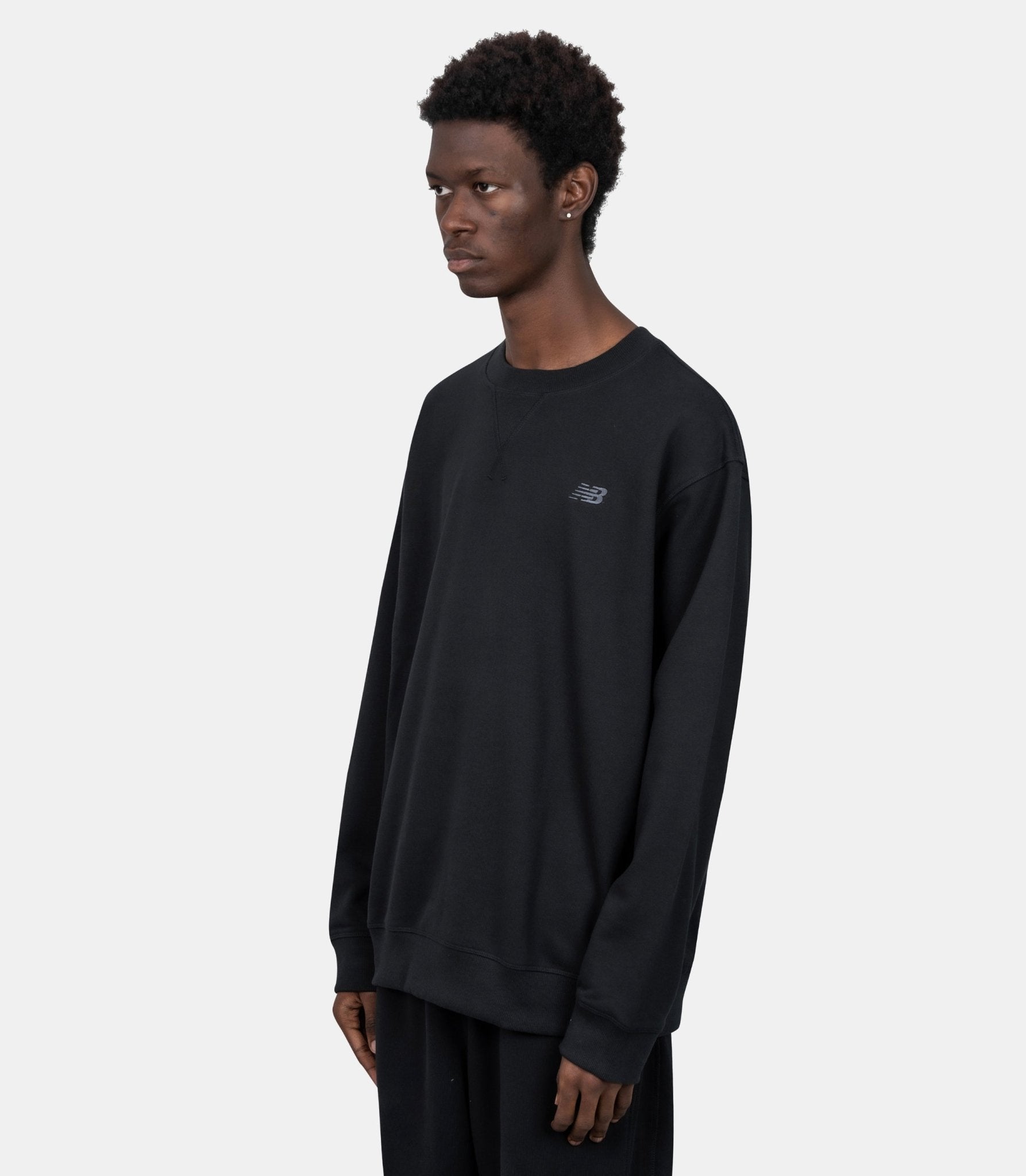 Crewneck athletics french terry-MT41506-BK-S-New balance