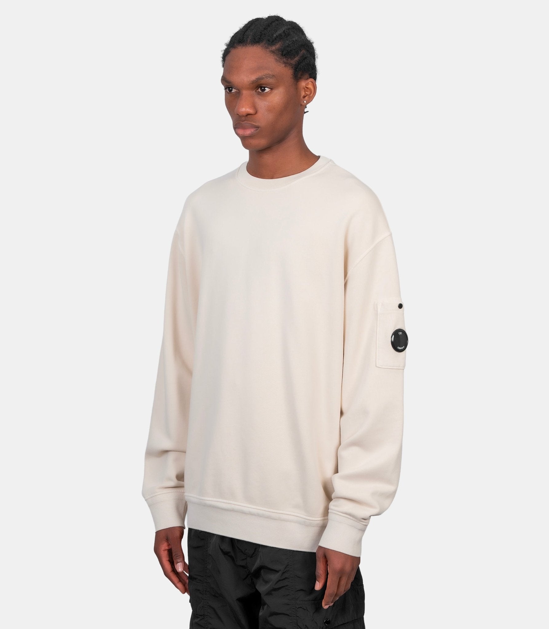 Crewneck diagonal lens - 20CMSS036A-110044R-114-S - C.p. company