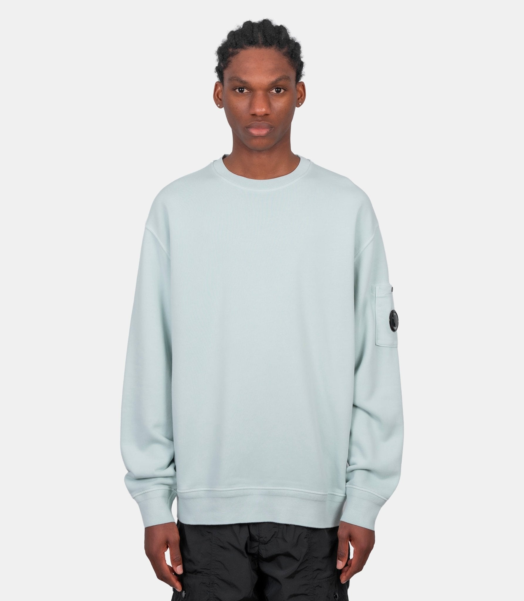 Crewneck diagonal lens - 20CMSS036A-110044R-804-S - C.p. company
